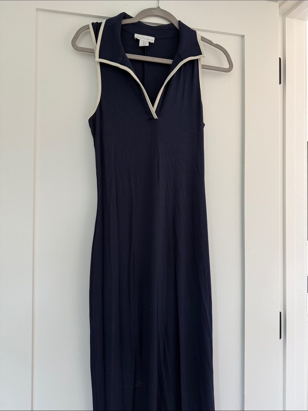 House of Harlow 1960 Navy Maxi Dress with Cream Trim